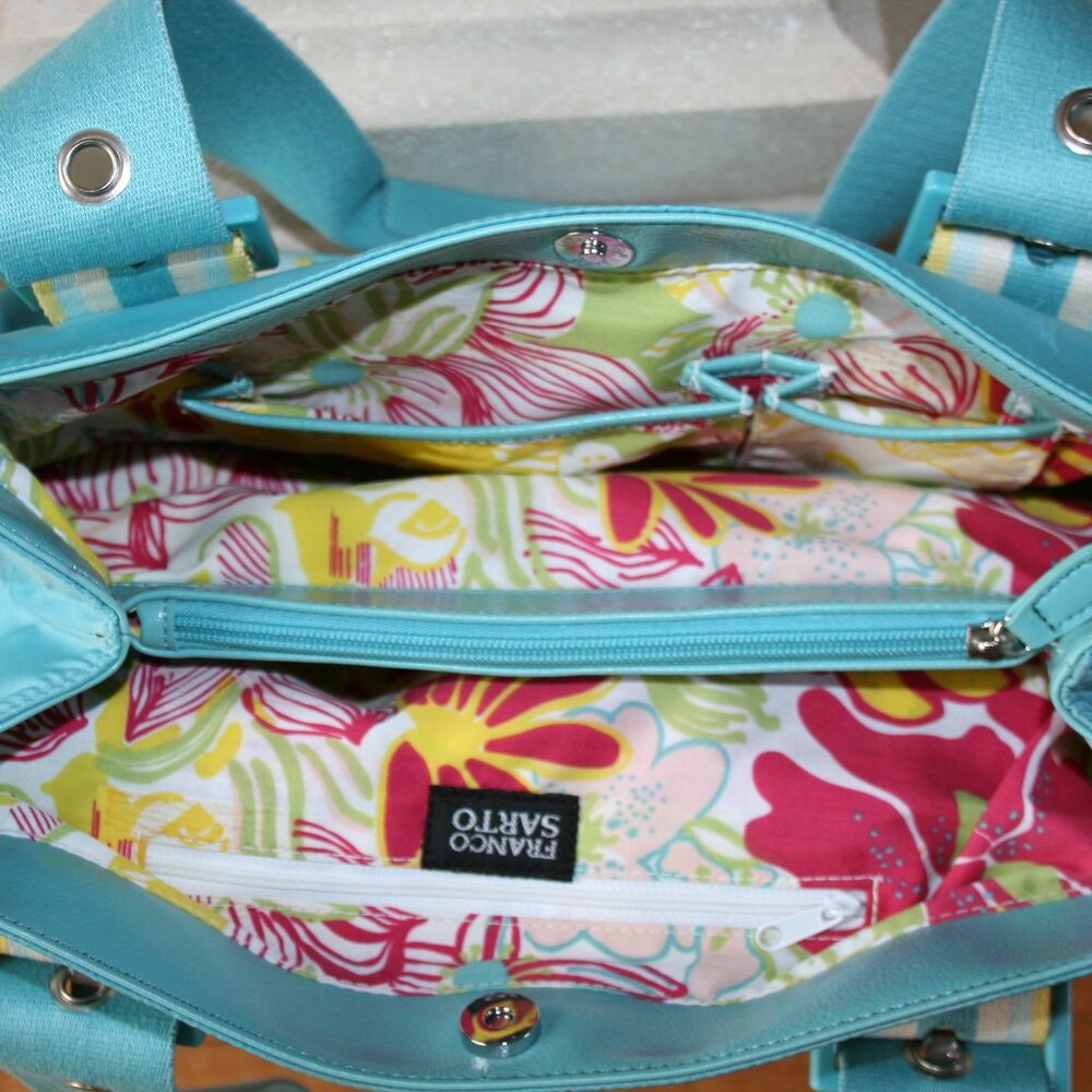 Franco Sarto Blue Nylon Bag - Picture 7 of 16